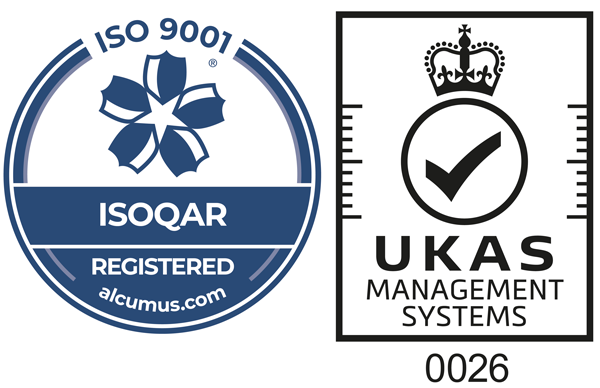 ISO 9001 UKAS accredited Mark